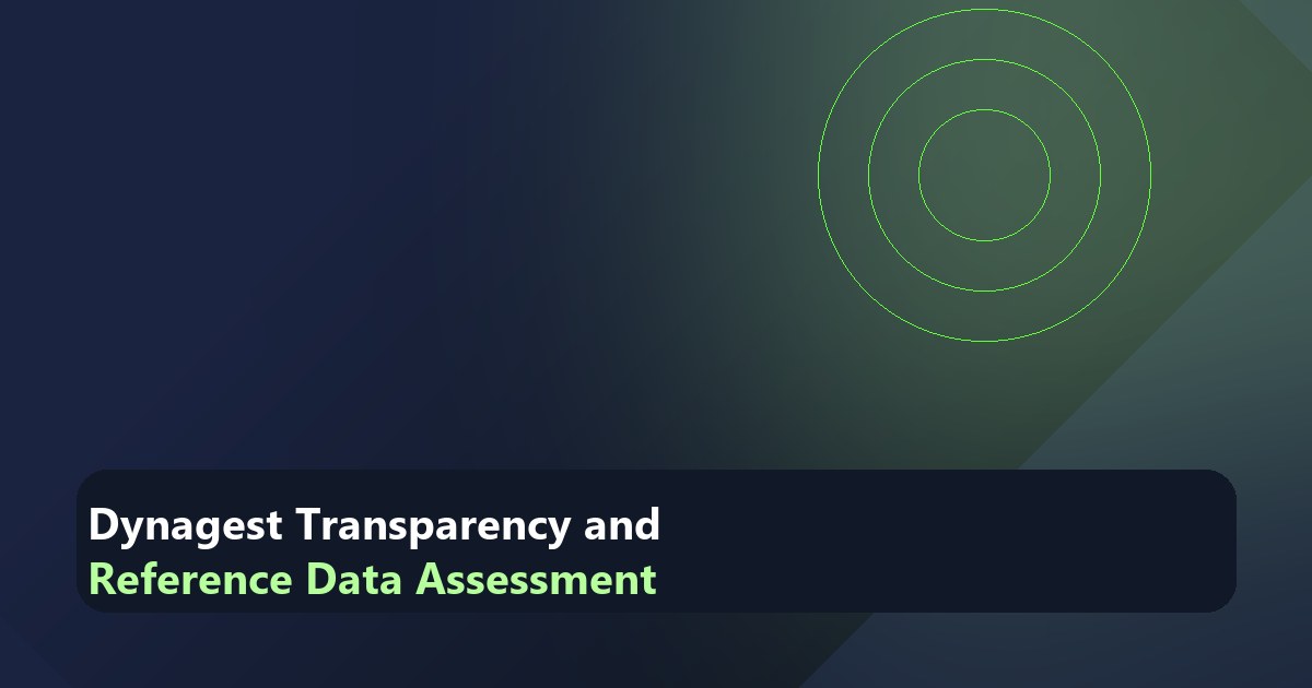 Dynagest Transparency and Reference Data Assessment